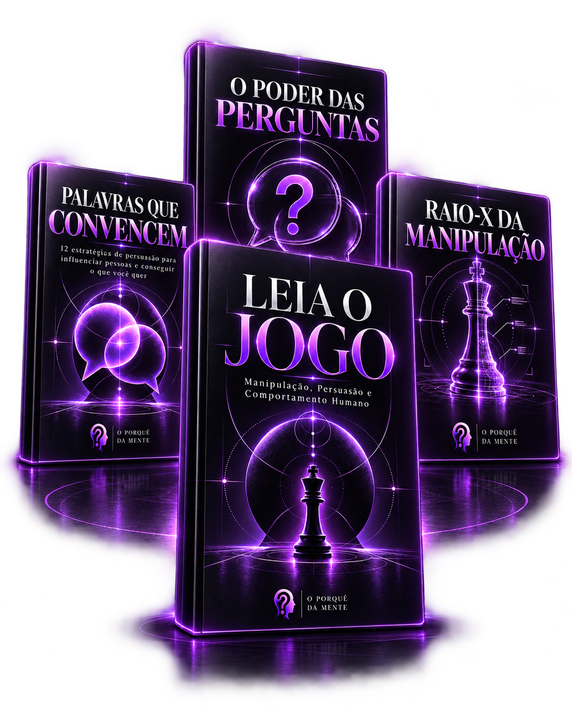 Leia o Jogo com os bônus Palavras que Convencem, O Poder das Perguntas e Raio-X da Manipulação